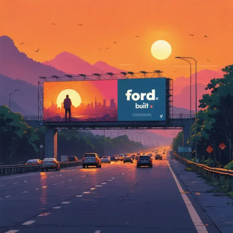Ford’s Billboard Blitz: Steering Brand Attention